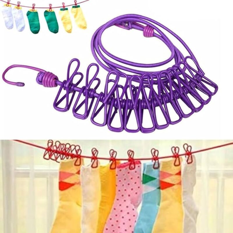 Multi Clip Clothesline