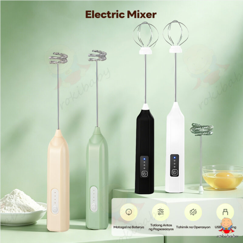Double-Head Rechargeable Milk Frother